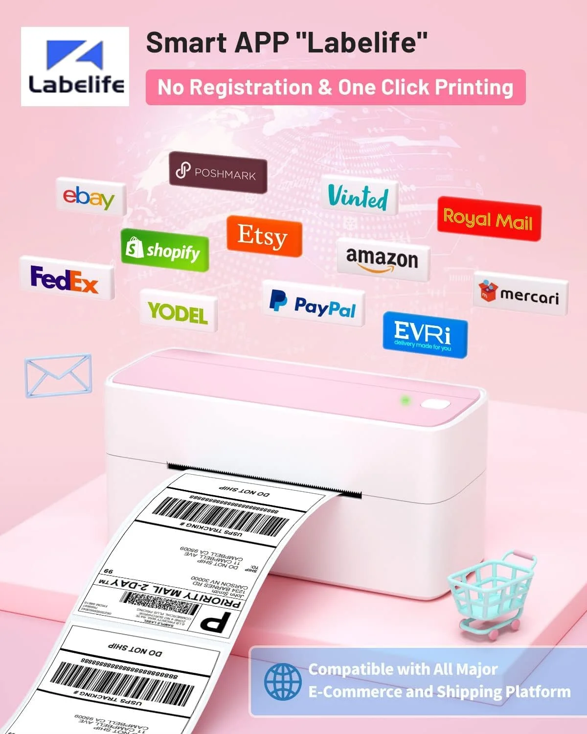 چاپگر حرارتی برچسب بلوتوثی Phomemo برای برچسب حمل و نقل - چاپگر برچسب حمل و نقل بی سیم سازگار با iOS&Android&PAD&PC، به طور گسترده برای آمازون، Ebay، Shopify، TikTok، Etsy، USPS، FedEx، DHL استفاده می شود چاپگر حرارتی برچسب بلوتوثی Phomemo برای برچسب حمل و نقل - چاپگر برچسب حمل و نقل بی سیم سازگار با iOS&Android&PAD&PC، به طور گسترده برای آمازون، Ebay، Shopify، TikTok، Etsy، USPS، FedEx، DHL استفاده می شود