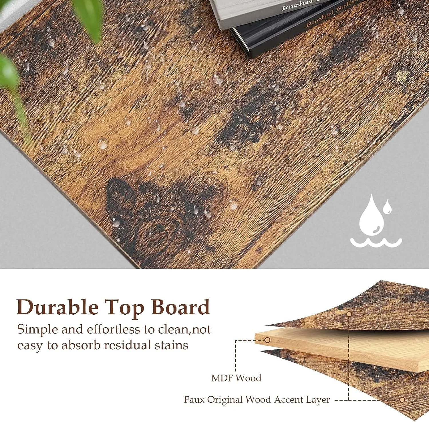 میز کنار تختی فورثکن، میز عسلی با قفسه باز، میز جانبی با کشو پارچه ای و قفسه ذخیره سازی، میز کنار تخت برای اتاق خواب، اتاق نشیمن، راهرو، فضای کوچک (قهوه ای روستایی + مشکی) میز کنار تختی فورثکن، میز عسلی با قفسه باز، میز جانبی با کشو پارچه ای و قفسه ذخیره سازی، میز کنار تخت برای اتاق خواب، اتاق نشیمن، راهرو، فضای کوچک (قهوه ای روستایی + مشکی)