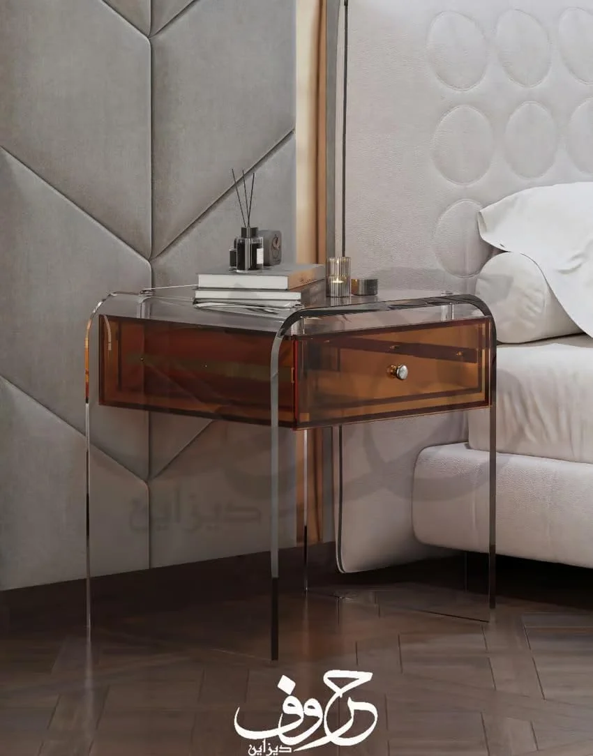 میز پاتختی اکریلیک لوکس Horoof Home® - میز عسلی پلکسی مدرن با کشو، ضخامت 1.2 سانتی متر | مبلمان شیک کنار تختی، ST007 میز پاتختی اکریلیک لوکس Horoof Home® - میز عسلی پلکسی مدرن با کشو، ضخامت 1.2 سانتی متر | مبلمان شیک کنار تختی، ST007