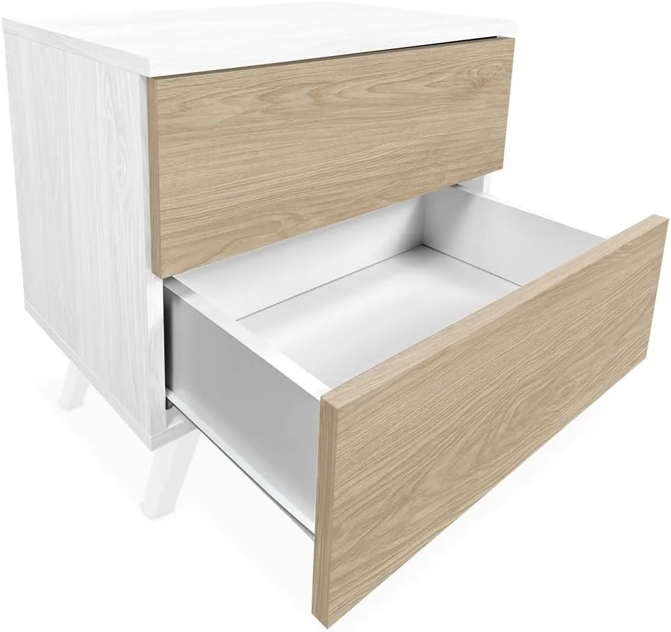 میز کنار تختی هومی نورا با طراحی نوردیک، دارای 2 کشو و پایه، طراحی کاربردی و شیک، بلوط اندرسن، 52 سانتی متر (عرض) x 50 سانتی متر (ارتفاع) x 34.8 سانتی متر (عمق) میز کنار تختی هومی نورا با طراحی نوردیک، دارای 2 کشو و پایه، طراحی کاربردی و شیک، بلوط اندرسن، 52 سانتی متر (عرض) x 50 سانتی متر (ارتفاع) x 34.8 سانتی متر (عمق)