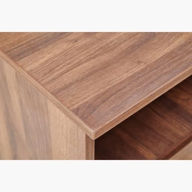 میز کنار تختی یک کشو Home Box Patara ابعاد 48 x 46.6 سانتی متر - قهوه ای