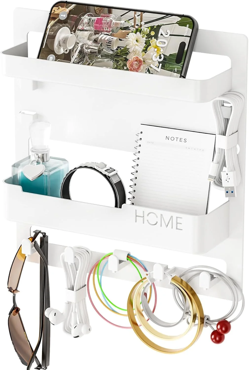 شلف شناور KUKUMAJI برای سازماندهی لوازم جانبی کنار تخت، نصب دیواری با چسب خودکار، دکوراسیون زیبای اتاق، وسایل جالب برای نگهداری و سازماندهی اتاق خواب، شلف کنار تختی دیواری شلف شناور KUKUMAJI برای سازماندهی لوازم جانبی کنار تخت، نصب دیواری با چسب خودکار، دکوراسیون زیبای اتاق، وسایل جالب برای نگهداری و سازماندهی اتاق خواب، شلف کنار تختی دیواری