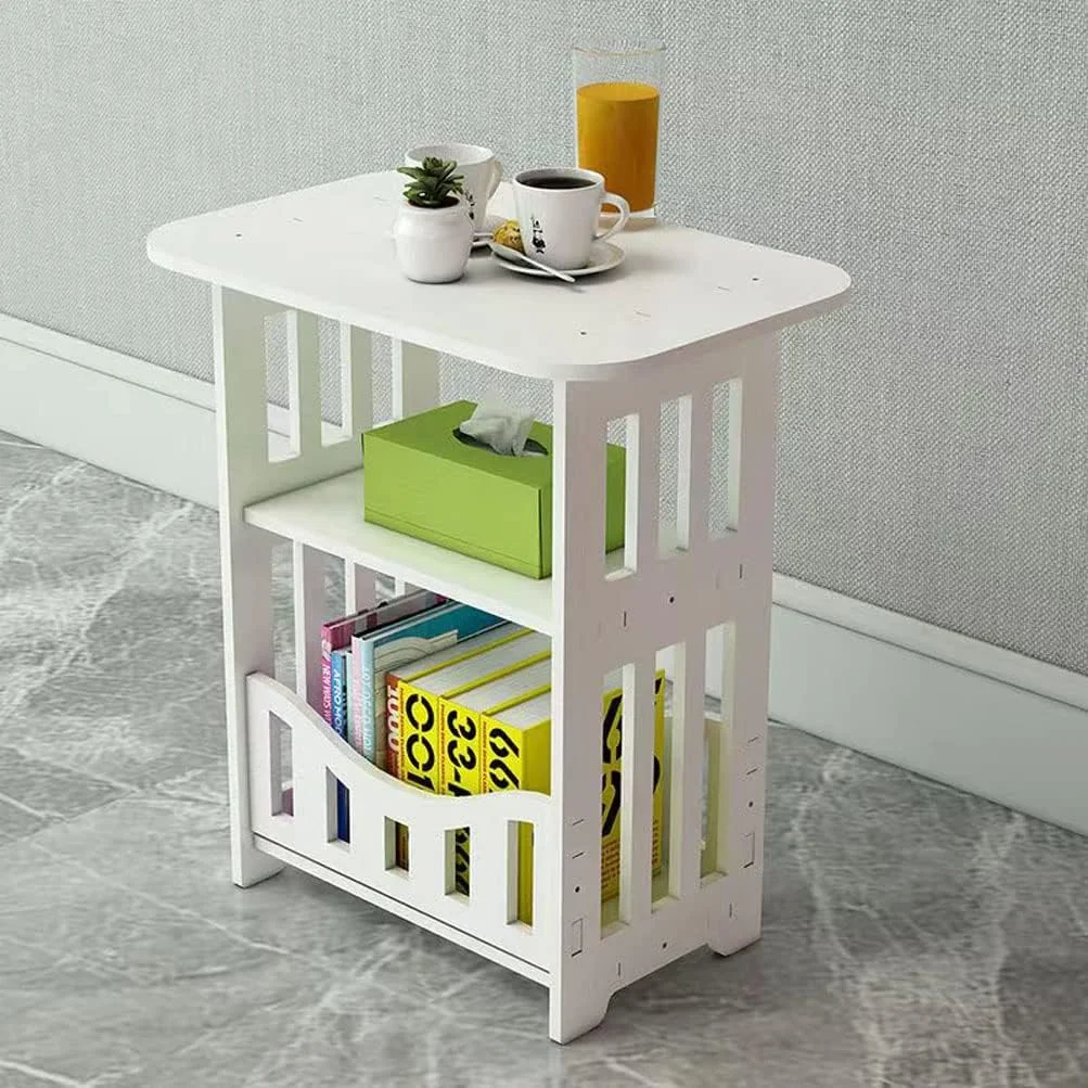 میز عسلی KCOMPT، میزهای کوچک و زیبای کنار تختی مناسب فضاهای کوچک، قفسه ذخیره سازی سفید رنگ کنار تخت برای دفتر، اتاق نشیمن، اتاق خواب (OS-IF9T-RZPT) میز عسلی KCOMPT، میزهای کوچک و زیبای کنار تختی مناسب فضاهای کوچک، قفسه ذخیره سازی سفید رنگ کنار تخت برای دفتر، اتاق نشیمن، اتاق خواب (OS-IF9T-RZPT)