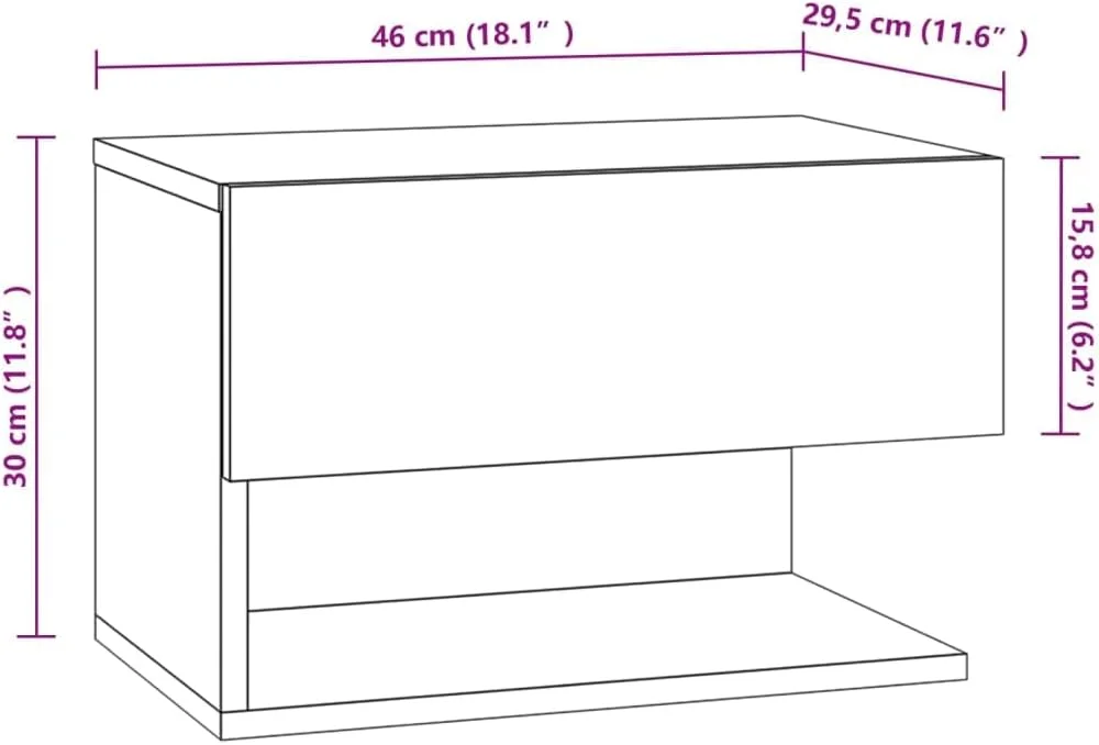 کابینت کنار تختی دیواری ویدا ایکس ال، شناور، مشکی کابینت کنار تختی دیواری ویدا ایکس ال، شناور، مشکی