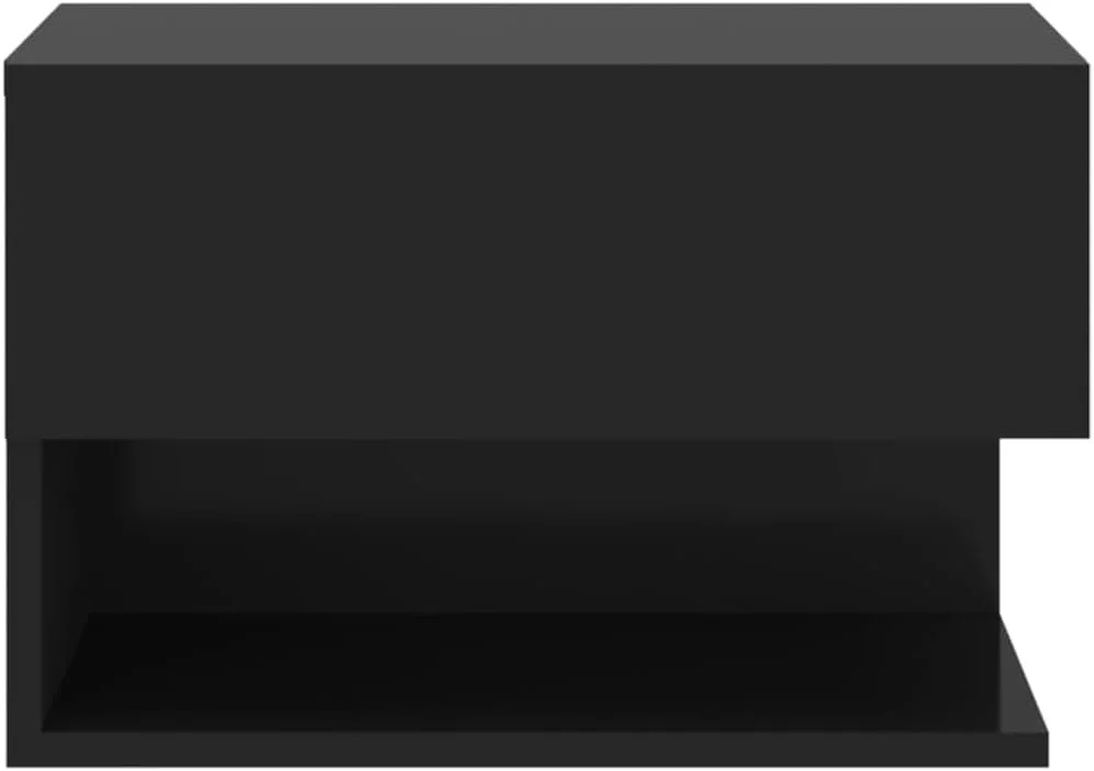 کابینت کنار تختی دیواری ویدا ایکس ال، شناور، مشکی کابینت کنار تختی دیواری ویدا ایکس ال، شناور، مشکی