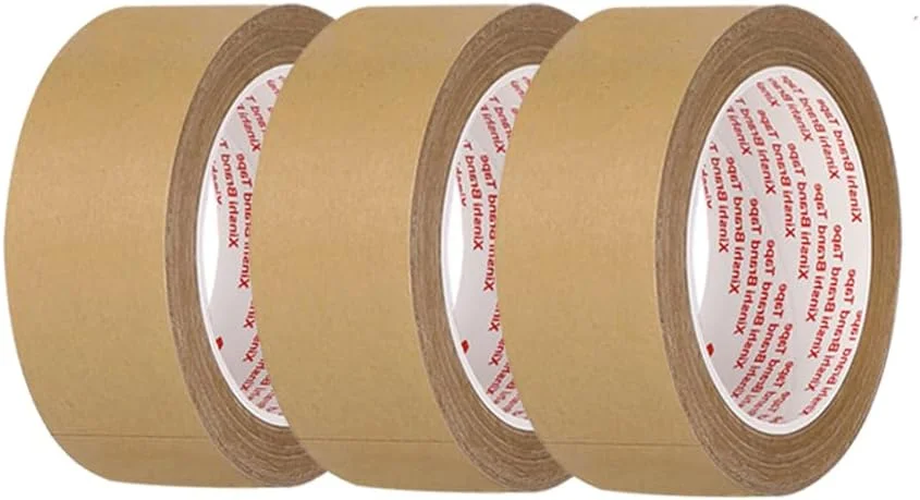 نوار چسب کاغذی بسته بندی skycabin، نوار بسته بندی کرافت سازگار با بازیافت، بسته 3 عددی نوار کاغذی کرافت قهوه ای برای جعبه های اسباب کشی، جعبه های بسته بندی، کارتن های حمل و نقل و پلمپ کارتن، 3 رول 2 اینچی در 108 فوت