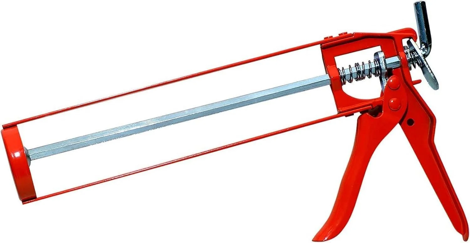 تفنگ چسب سیلیکونی پوکر با ساختار بادوام، طراحی آسان برای استفاده و دستگیره راحت برای استفاده دقیق از درزگیرها و چسب ها - نارنجی (1 عدد)