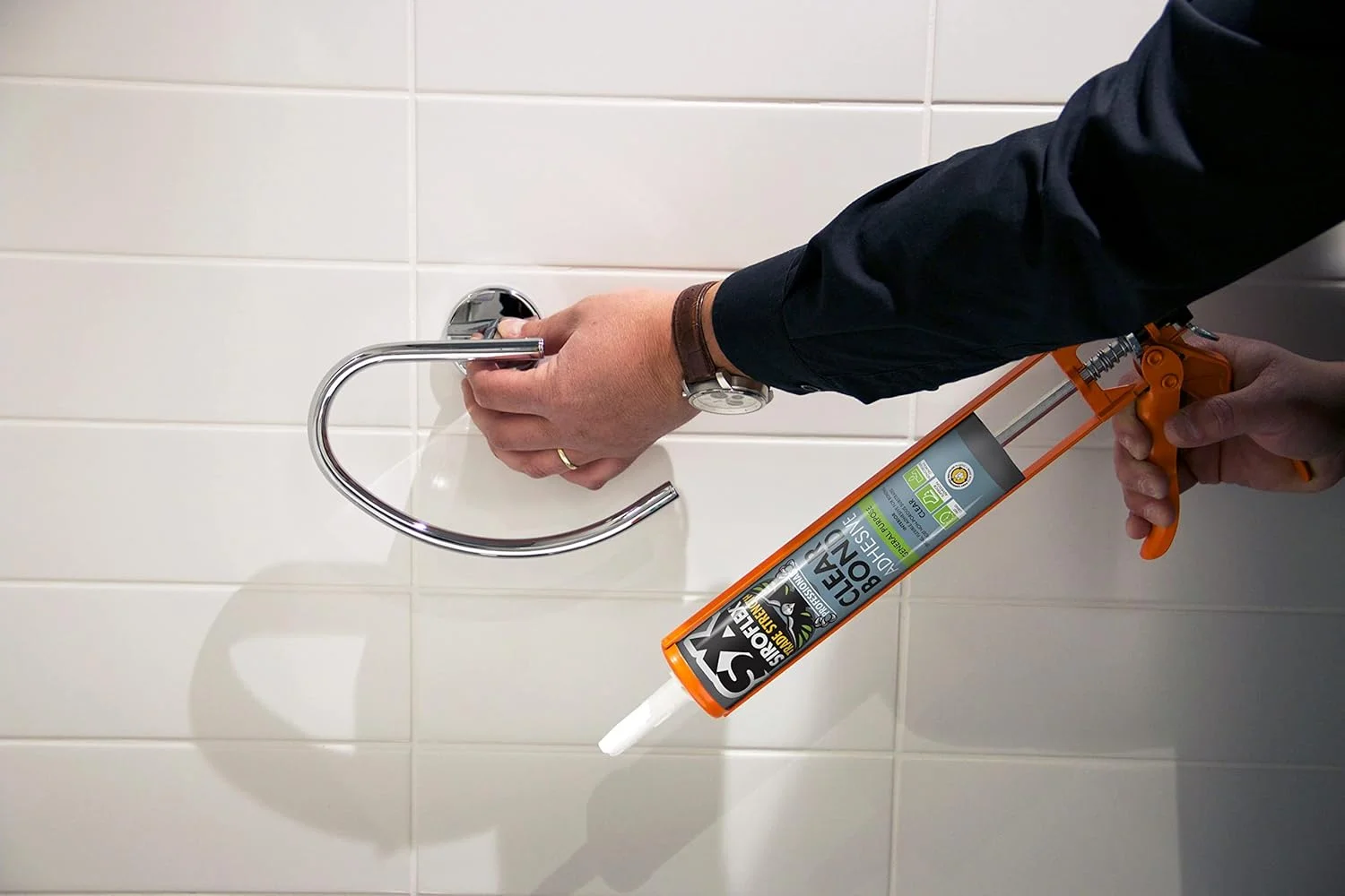 چسب ساختمانی شفاف و قوی Siroflex SX Trade Strength MS، چند منظوره، بر پایه فناوری هایبریدی، بدون ایزوسیانات، برای کاربردهای داخلی، حجم 290 میلی لیتر، رنگ شفاف