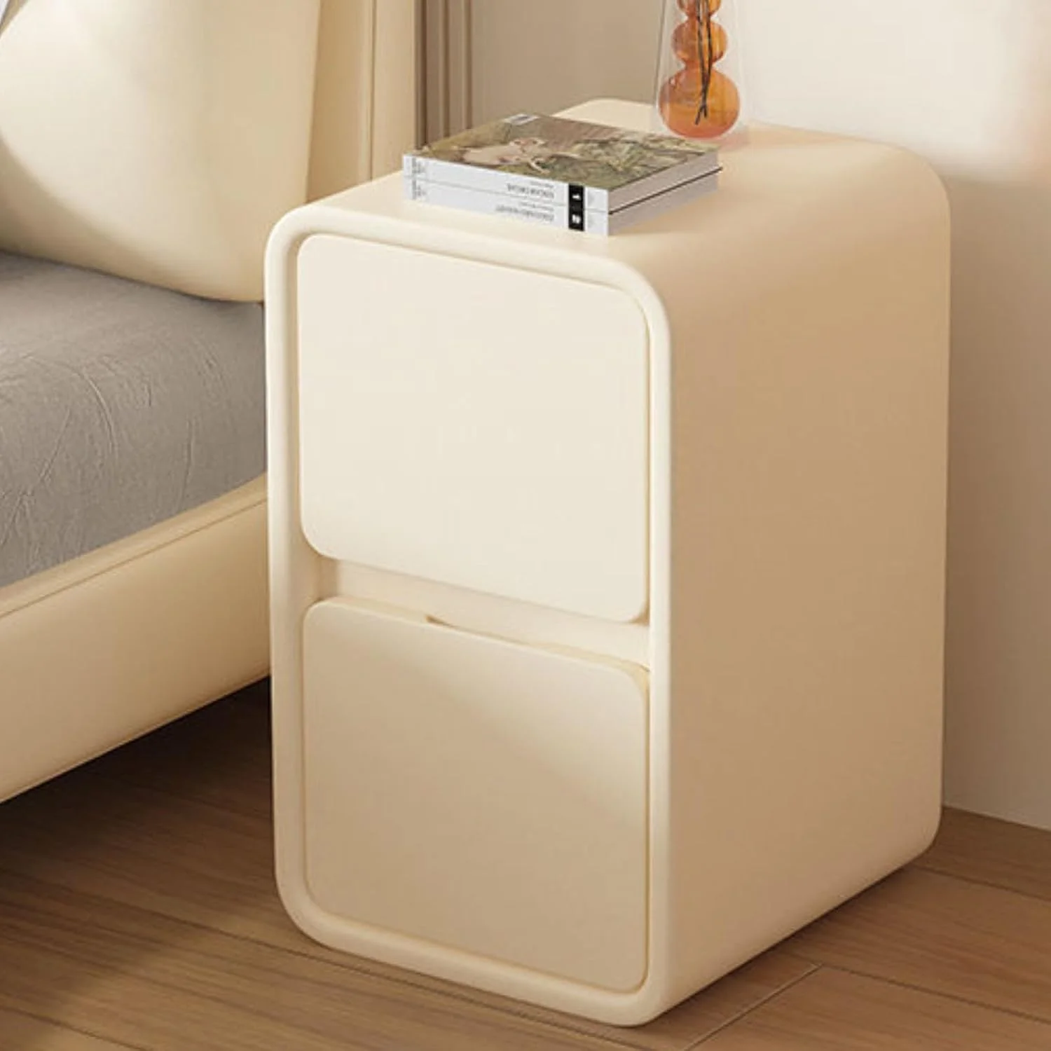 کرم WEIDPHL، 20 سانتی متر، پاتختی باریک کوچک، قفسه کرم رنگ خلاقانه کنار تخت، مبلمان اتاق خواب شیک، پاتختی با 2 کشو، میز کناری مدرن، کابینت ذخیره سازی برای اتاق خواب و اتاق نشیمن کرم WEIDPHL، 20 سانتی متر، پاتختی باریک کوچک، قفسه کرم رنگ خلاقانه کنار تخت، مبلمان اتاق خواب شیک، پاتختی با 2 کشو، میز کناری مدرن، کابینت ذخیره سازی برای اتاق خواب و اتاق نشیمن