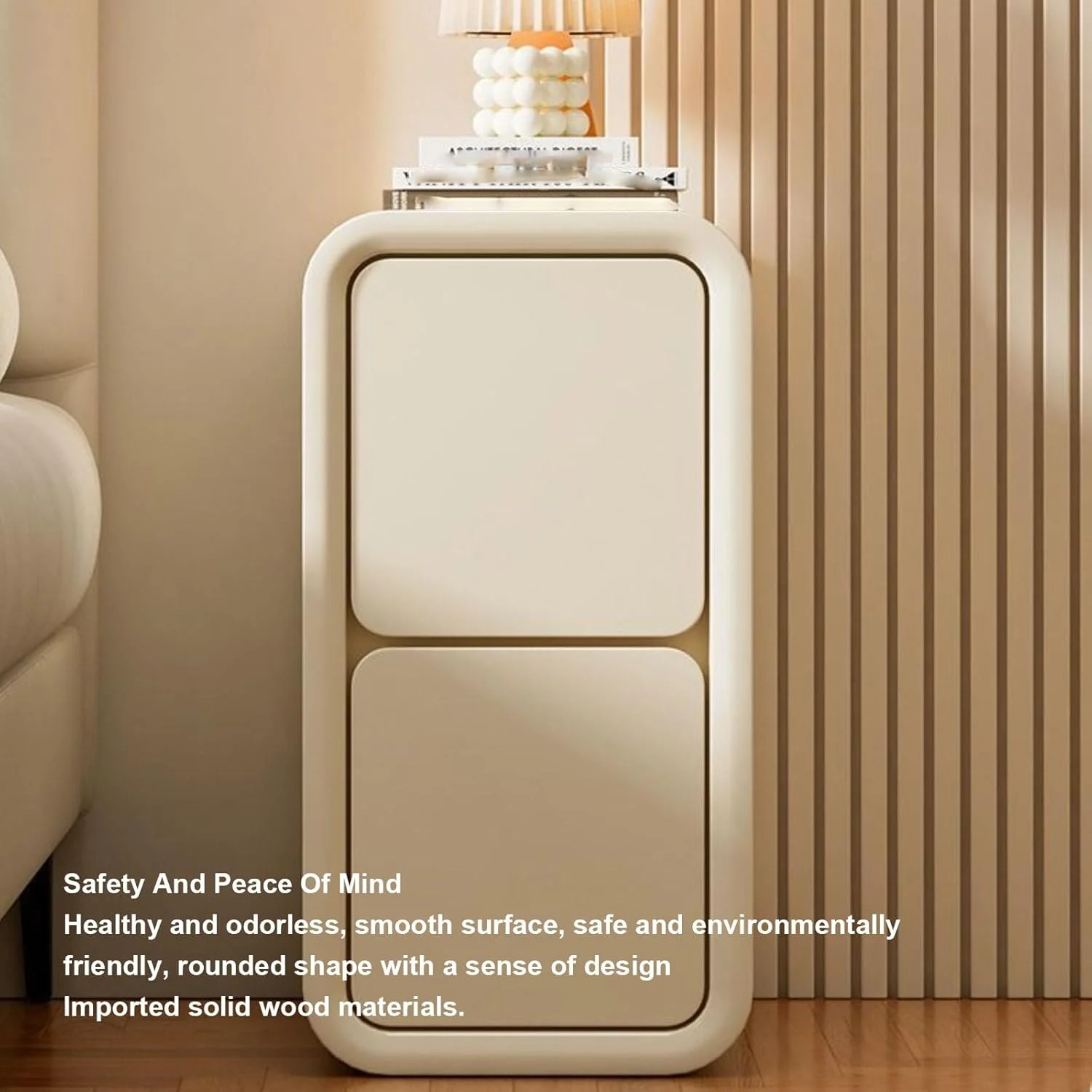 کرم WEIDPHL، 20 سانتی متر، پاتختی باریک کوچک، قفسه کرم رنگ خلاقانه کنار تخت، مبلمان اتاق خواب شیک، پاتختی با 2 کشو، میز کناری مدرن، کابینت ذخیره سازی برای اتاق خواب و اتاق نشیمن کرم WEIDPHL، 20 سانتی متر، پاتختی باریک کوچک، قفسه کرم رنگ خلاقانه کنار تخت، مبلمان اتاق خواب شیک، پاتختی با 2 کشو، میز کناری مدرن، کابینت ذخیره سازی برای اتاق خواب و اتاق نشیمن