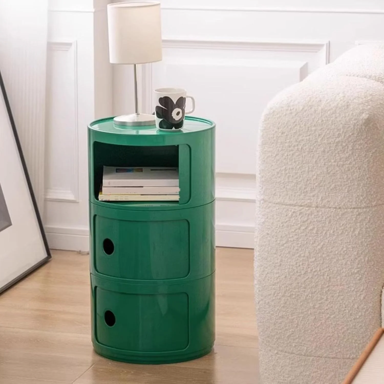 WEIDPHL زردچوبه، میز کنار تختی گرد، میز کنار تخت با 3 کشو، میز عسلی منحصر به فرد، کابینت گرد با درب کشویی، کابینت میز کنار تختی برای اتاق نشیمن، اتاق خواب، حمام WEIDPHL زردچوبه، میز کنار تختی گرد، میز کنار تخت با 3 کشو، میز عسلی منحصر به فرد، کابینت گرد با درب کشویی، کابینت میز کنار تختی برای اتاق نشیمن، اتاق خواب، حمام