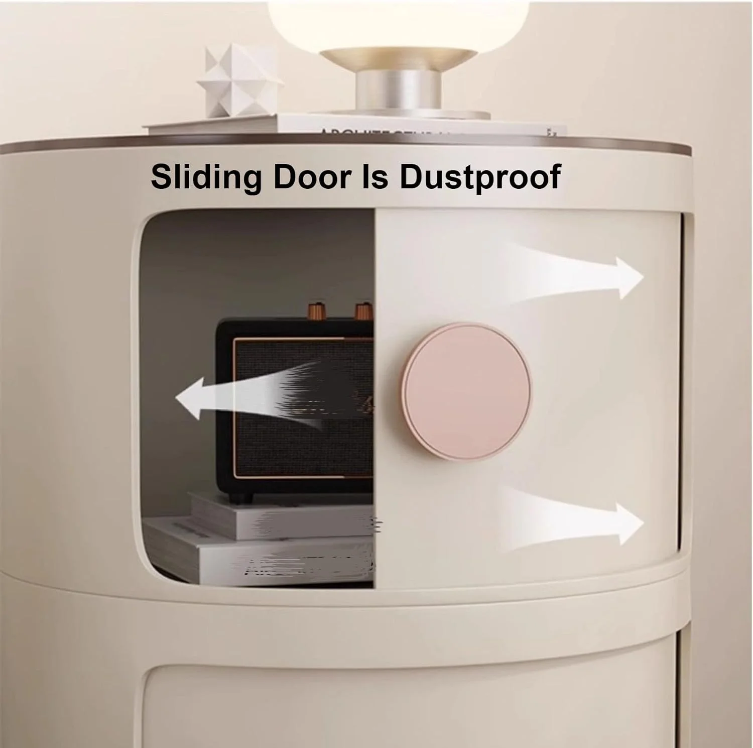 WEIDPHL زردچوبه، میز کنار تختی گرد، میز کنار تخت با 3 کشو، میز عسلی منحصر به فرد، کابینت گرد با درب کشویی، کابینت میز کنار تختی برای اتاق نشیمن، اتاق خواب، حمام WEIDPHL زردچوبه، میز کنار تختی گرد، میز کنار تخت با 3 کشو، میز عسلی منحصر به فرد، کابینت گرد با درب کشویی، کابینت میز کنار تختی برای اتاق نشیمن، اتاق خواب، حمام