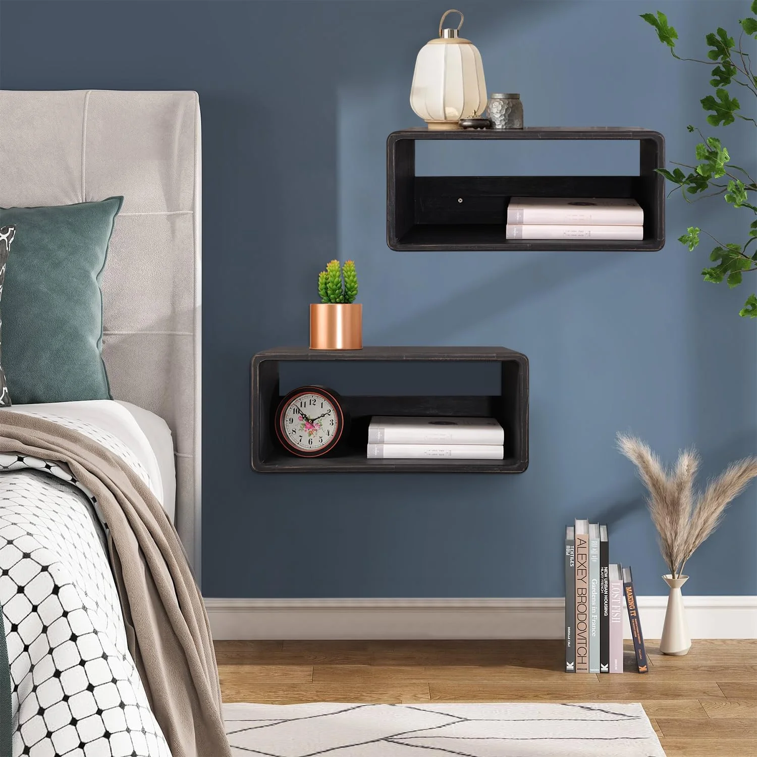 میز کنار تختی شناور چوبی WDSHIYI، میز کنار تختی شناور چوبی مدرن برای اتاق خواب، میزهای کنار تخت برای اتاق خواب، اتاق نشیمن، دفتر کار، دکوراسیون منزل میز کنار تختی شناور چوبی WDSHIYI، میز کنار تختی شناور چوبی مدرن برای اتاق خواب، میزهای کنار تخت برای اتاق خواب، اتاق نشیمن، دفتر کار، دکوراسیون منزل