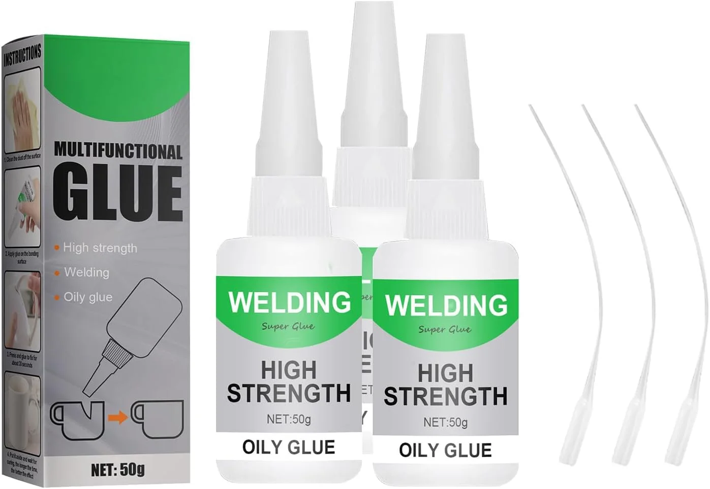 چسب ماهی جوئه 3 عددی، چسب چند منظوره، چسب ضد آب ماهی جوئه، چسب فوق العاده قوی همه کاره برای تعمیر و خشک شدن سریع