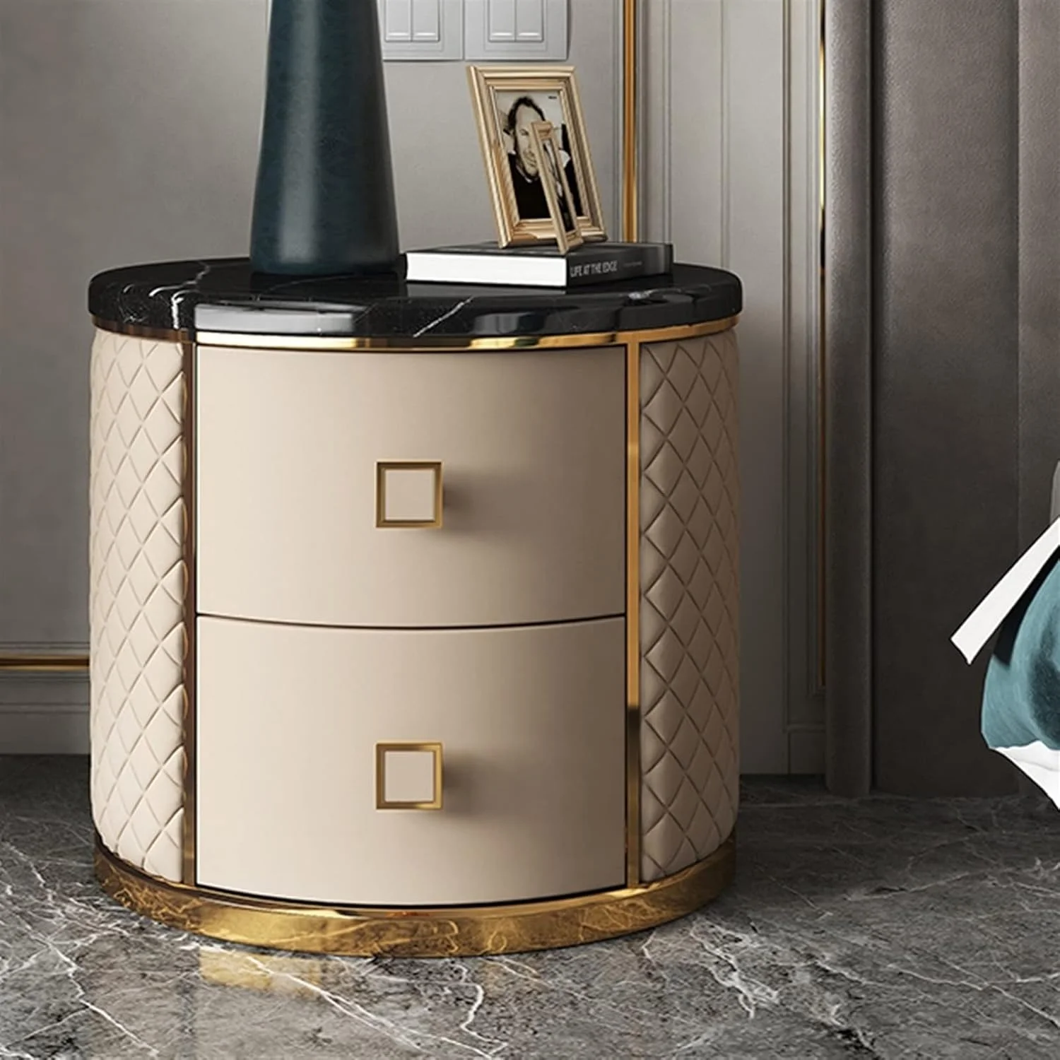 میز کنار تختی WMGSDWB، مبلمان اتاق خواب، میز کنار تخت، طراحی مبلمان، میز کنار تخت اتاق خواب، چراغ کنار تخت اتاق خواب