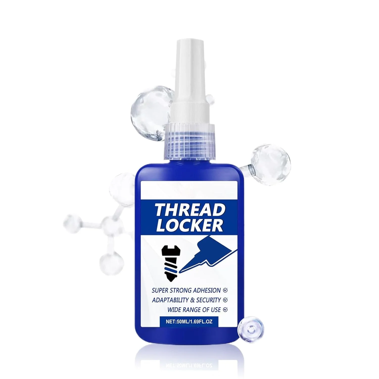 چسب قفل رزوه لاک تایت | چسب فلز قفل رزوه 50 میلی لیتری قابل جدا شدن | چسب درزگیر ضد آب قابل جابجایی برای تعمیرات ساختمانی، کارگاه، صنعتی، خودرو، نگهداری مکانیکی منزل