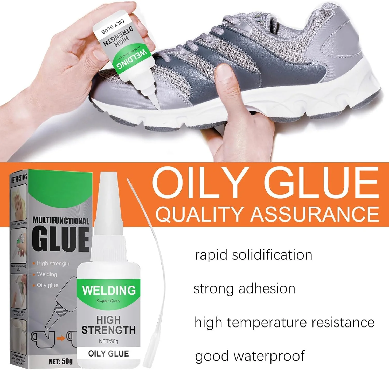 چسب ماهی جوئه 3 عددی، چسب چند منظوره، چسب ضد آب ماهی جوئه، چسب فوق العاده قوی همه کاره برای تعمیر و خشک شدن سریع