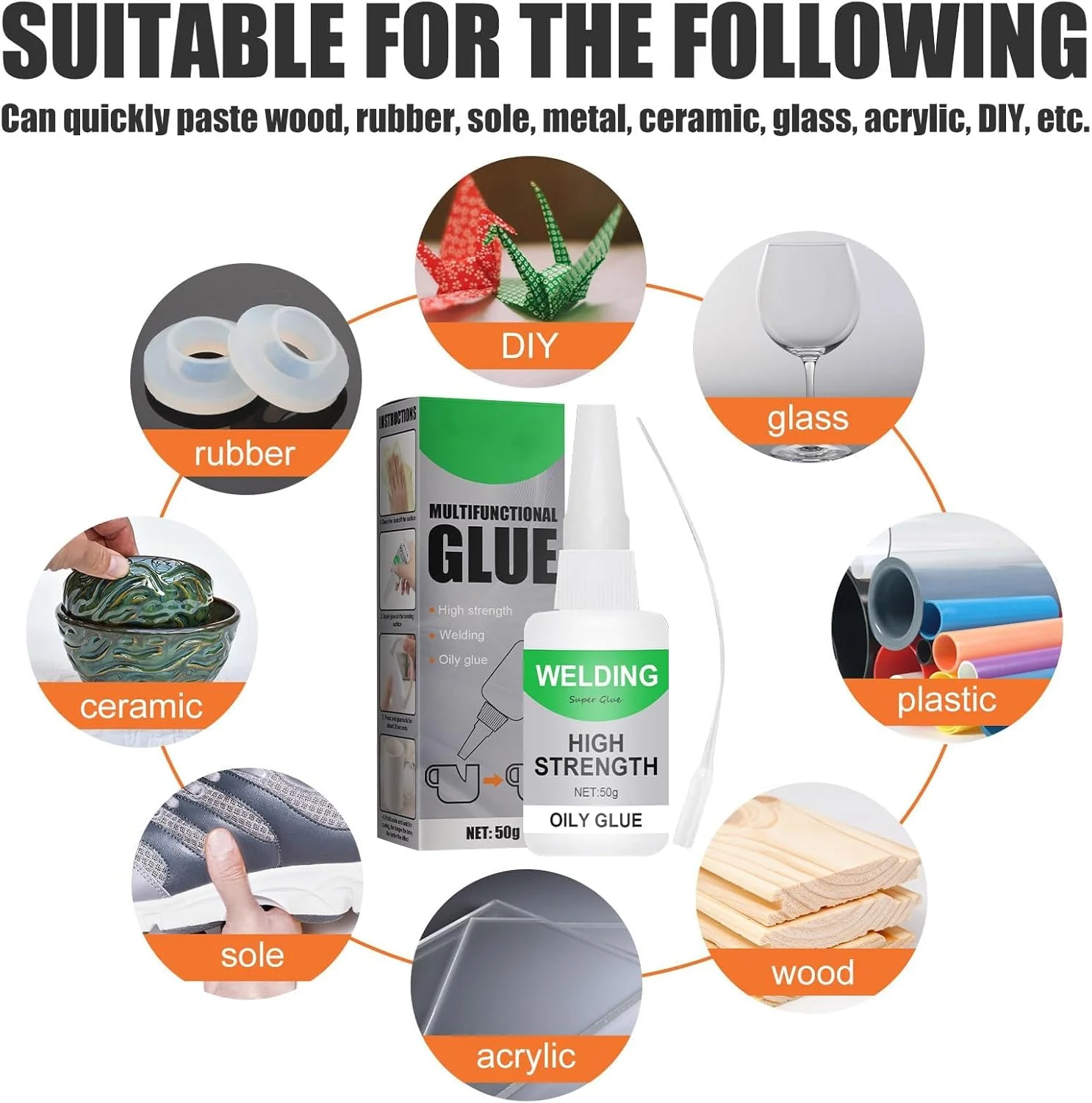 چسب ماهی جوئه 3 عددی، چسب چند منظوره، چسب ضد آب ماهی جوئه، چسب فوق العاده قوی همه کاره برای تعمیر و خشک شدن سریع