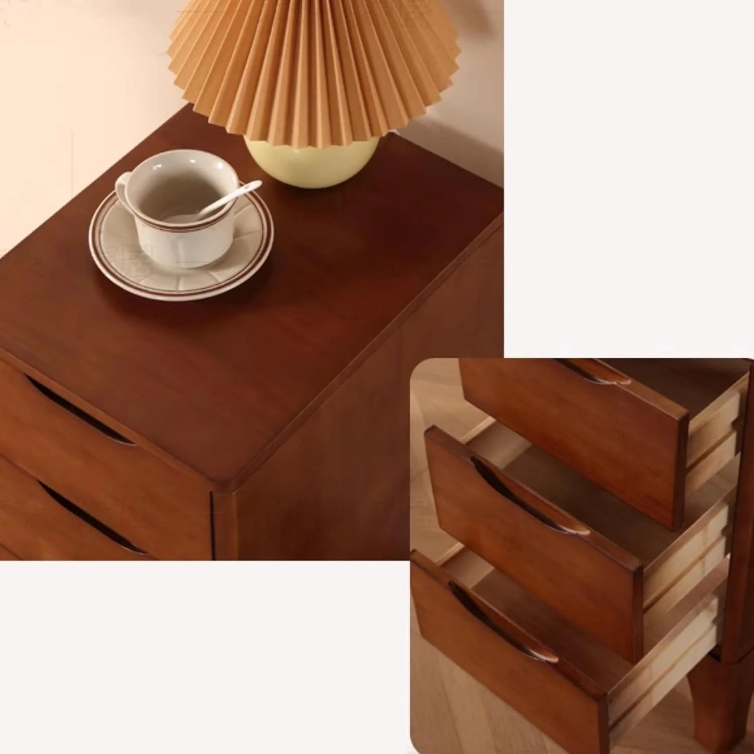 میز کنار تختی چوبی YQMHEZ، میز کنار تخت، کابینت کنار تخت با 3 کشو، میزهای باریک کنار تخت برای اتاق خواب/اتاق نشیمن (سفید، 20 سانتی متر) میز کنار تختی چوبی YQMHEZ، میز کنار تخت، کابینت کنار تخت با 3 کشو، میزهای باریک کنار تخت برای اتاق خواب/اتاق نشیمن (سفید، 20 سانتی متر)