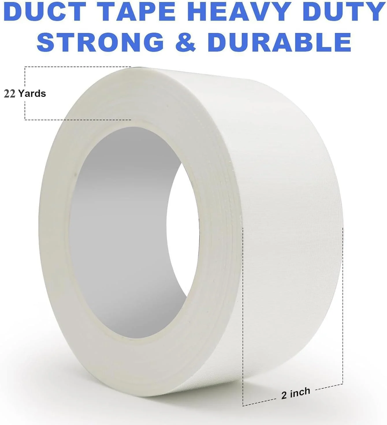 نوار چسب لوله کشی ضد آب سنگین 5 سانتی متر در 20 متر، چسب قوی، بدون اثر، قابل پاره شدن با دست برای تعمیرات منزل، صنایع دستی داخلی/خارجی، بسته بندی، HVAC، ساخت و ساز (2 رول)