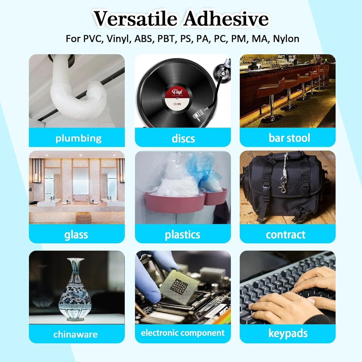 چسب سرامیک 30 گرمی ضد آب، چسب فوری و قوی برای تعمیر سرامیک، چینی و سفال، چسب ایمن برای مواد غذایی برای ظروف، فنجان ها و صنایع دستی DIY