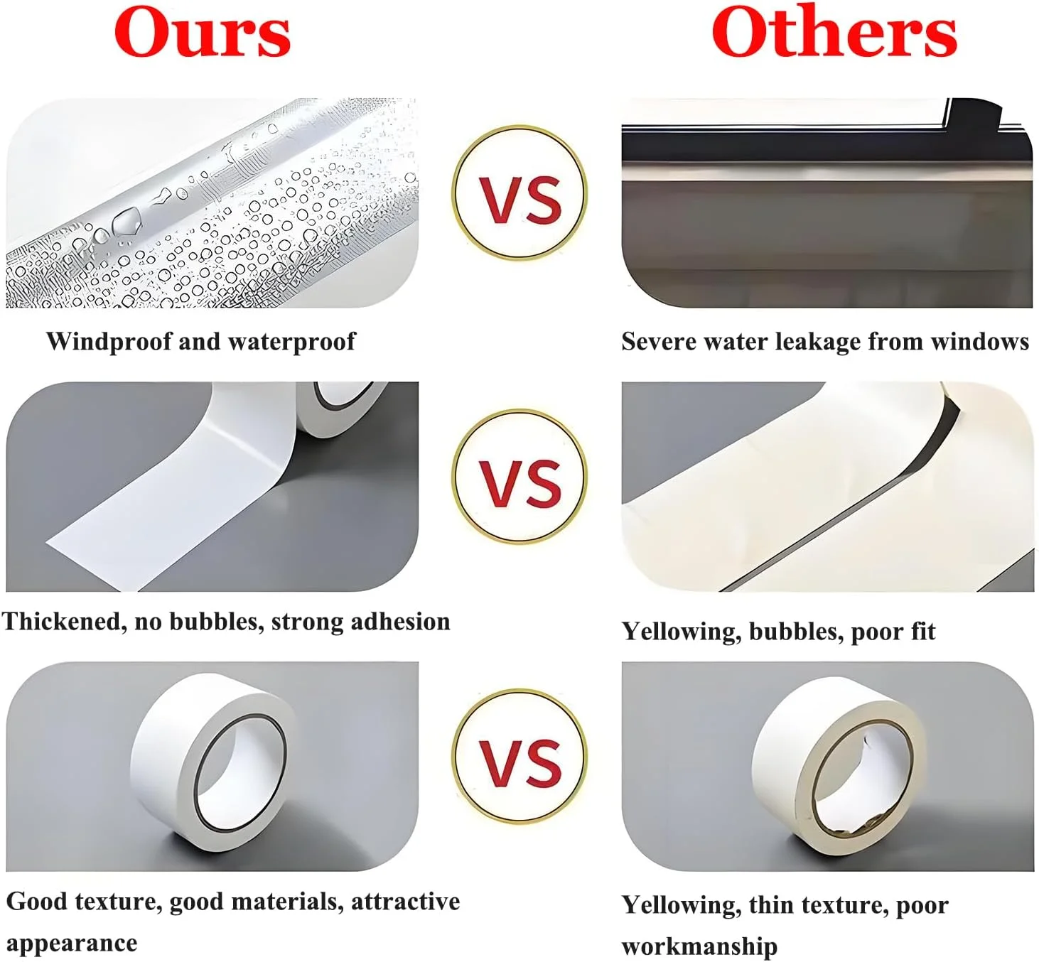 نوار چسب لوله کشی ضد آب سنگین 5 سانتی متر در 20 متر، چسب قوی، بدون اثر، قابل پاره شدن با دست برای تعمیرات منزل، صنایع دستی داخلی/خارجی، بسته بندی، HVAC، ساخت و ساز (2 رول)