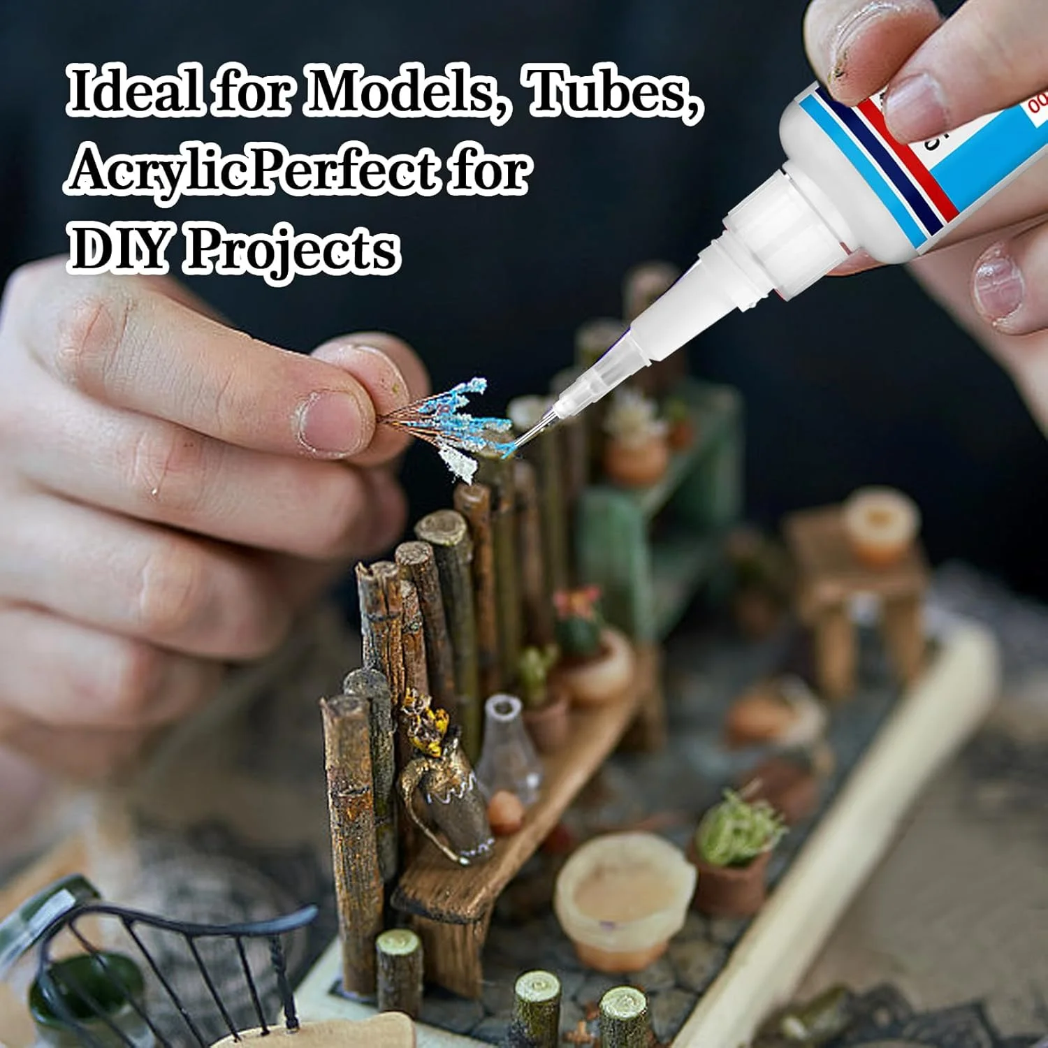 چسب سرامیک 30 گرمی ضد آب، چسب فوری و قوی برای تعمیر سرامیک، چینی و سفال، چسب ایمن برای مواد غذایی برای ظروف، فنجان ها و صنایع دستی DIY