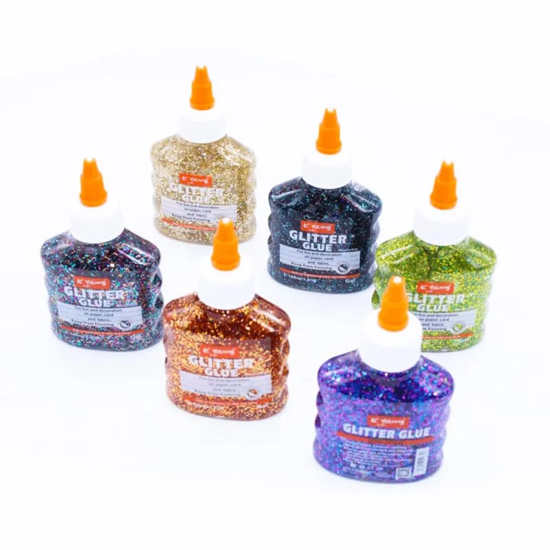 چسب اکلیلی غیر سمی VersaMarts با درب پیچی (100 میلی لیتر) | اکلیل قابل شستشو برای هنر، صنایع دستی و تزئینات سرگرم کننده (سبز براق)