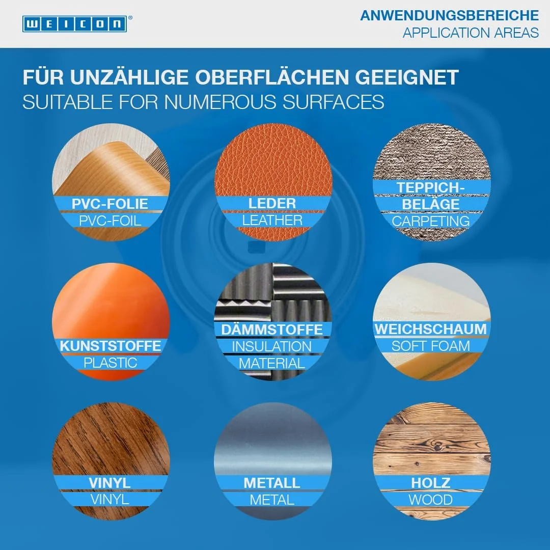 اسپری چسب فوق العاده قوی WEICON | 500 میلی لیتر | شفاف | چسب جهانی برای اتصالات فوق العاده قوی