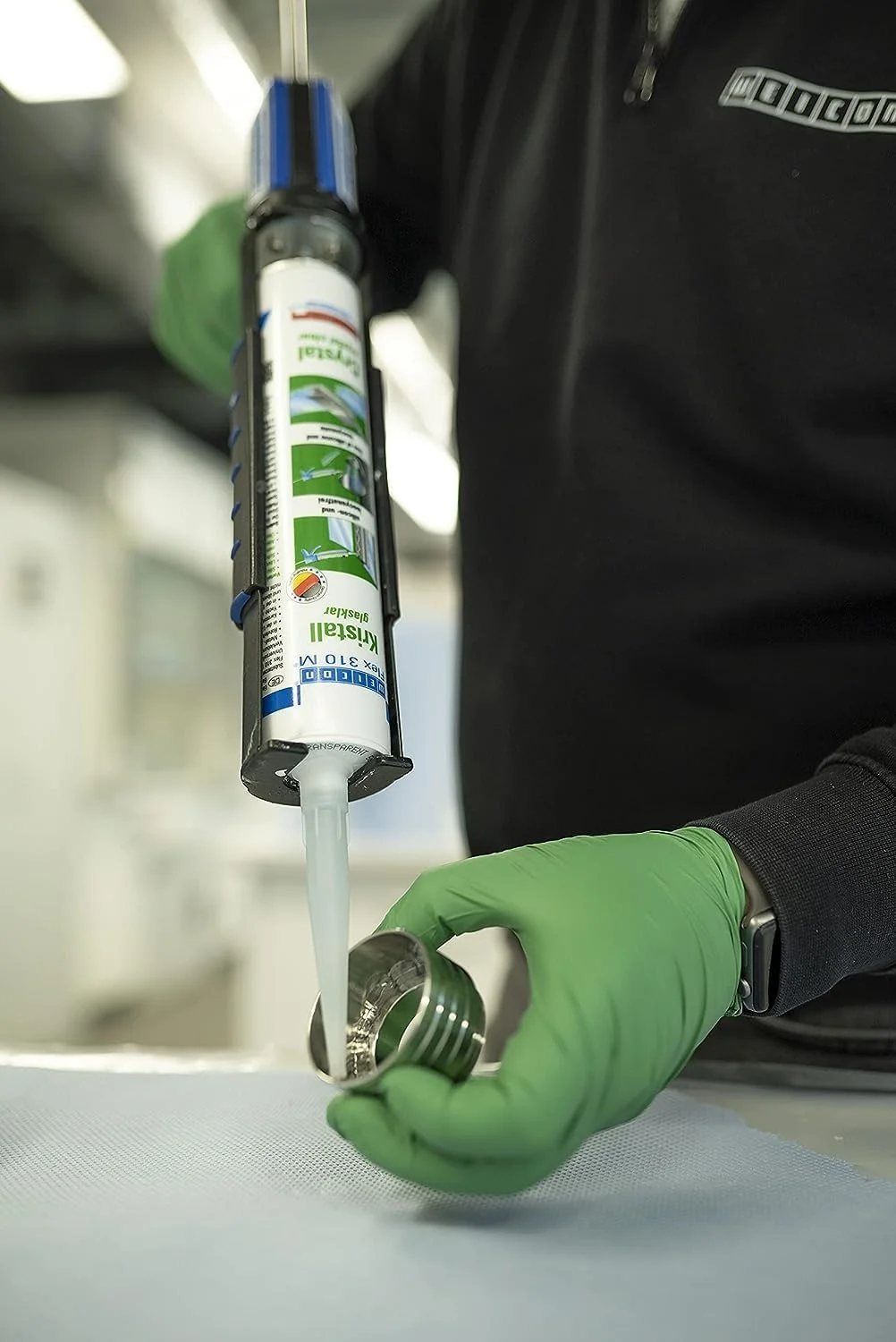 چسب الاستیک تک جزئی پلیمر MS ویکن فلکس 310 M کلاسیک، 310 میلی لیتر، کریستال