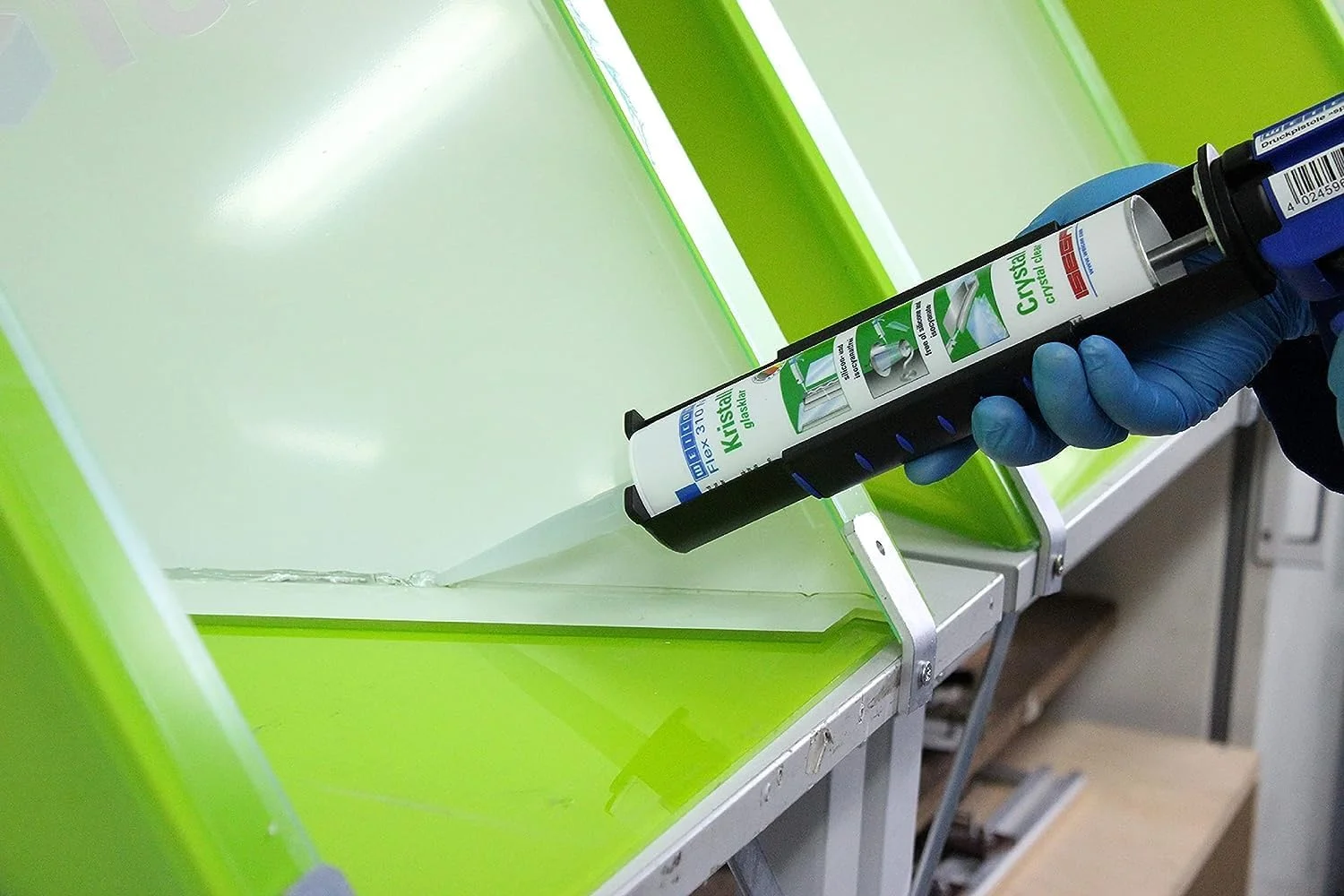 چسب الاستیک تک جزئی پلیمر MS ویکن فلکس 310 M کلاسیک، 310 میلی لیتر، کریستال