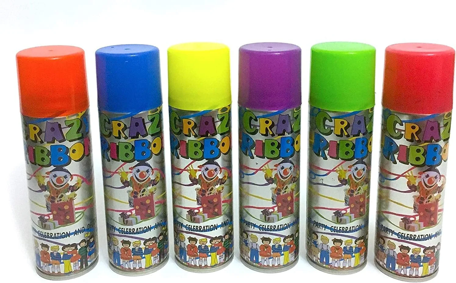 اسپری رشته ای رنگی یومنا مناسب جشن ها و تزئینات مهمانی کودکان، بسته 6 عددی اسپری روبان دیوانه اسپری رشته ای رنگی یومنا مناسب جشن ها و تزئینات مهمانی کودکان، بسته 6 عددی اسپری روبان دیوانه