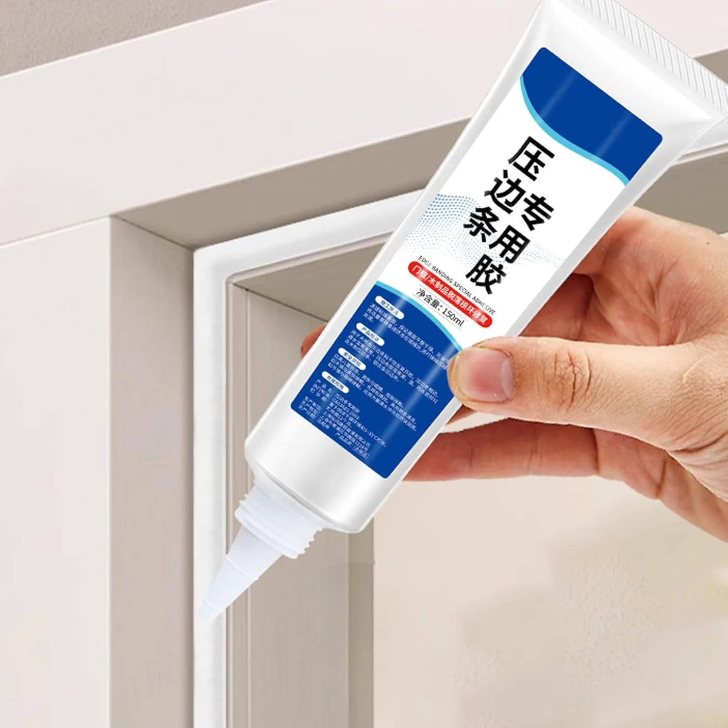 چسب چوب برای مبلمان سنگین - چسب ساختمانی 150 میلی لیتری، چسب ضد جداشدگی قوی برای نوار لبه، فلز، چوب، تعمیر نجاری، پروژه های کابینت صنایع دستی