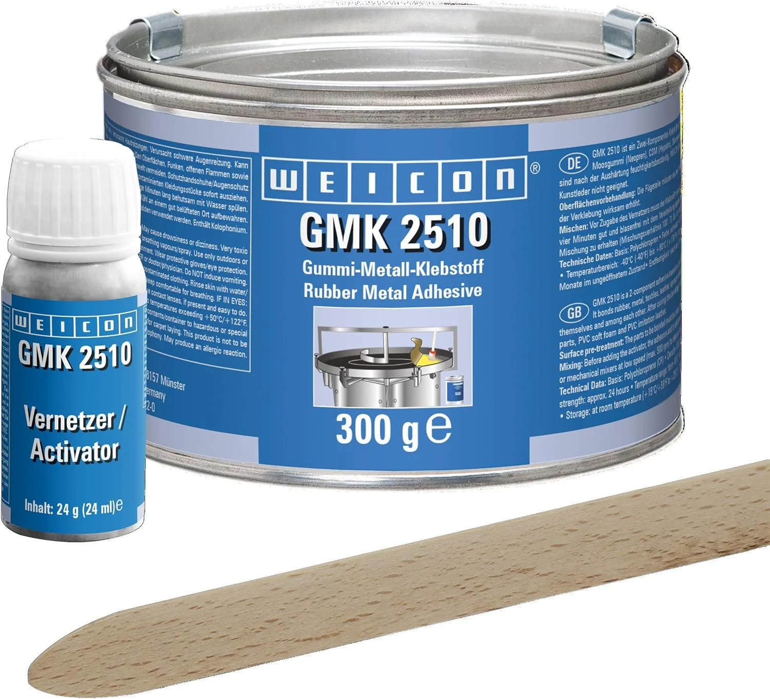 چسب تماسی ویکن GMK 2510 | 324 گرم | چسب دو جزئی قوی | مشکی