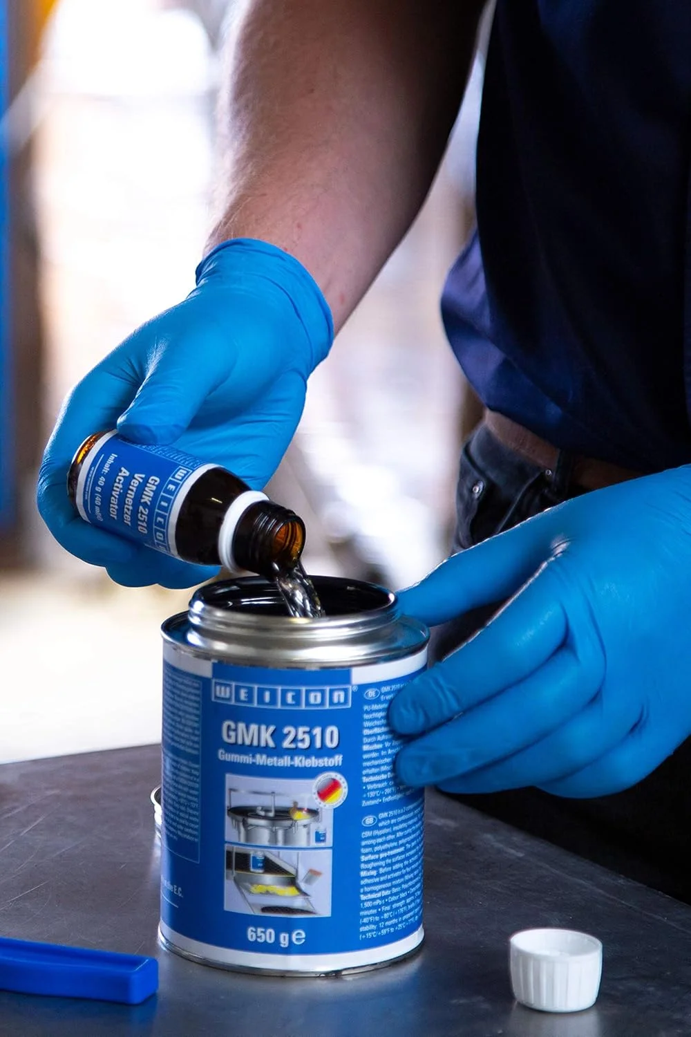 چسب تماسی ویکن GMK 2510 | 324 گرم | چسب دو جزئی قوی | مشکی