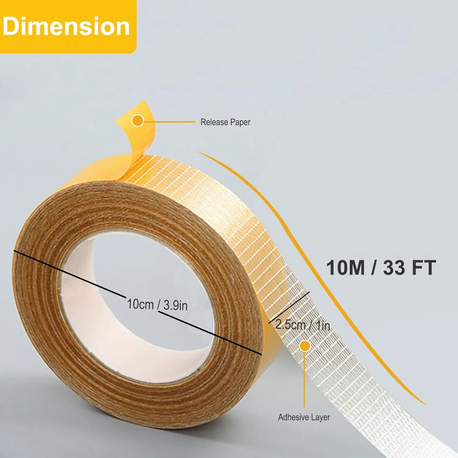 نوار پارچه ای دو طرفه چند منظوره Weishuo، نوار فرش بادوام، نوار شفاف برای لباس، نوار دو طرفه چسب قوی، بدون باقی مانده چسب، چسبندگی بالا، 2.5 سانتی متر در 10 متر نوار پارچه ای دو طرفه چند منظوره Weishuo، نوار فرش بادوام، نوار شفاف برای لباس، نوار دو طرفه چسب قوی، بدون باقی مانده چسب، چسبندگی بالا، 2.5 سانتی متر در 10 متر