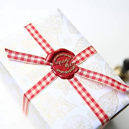 دانه های موم لاک مهر و موم کننده جعبه ای زرشکی شرابی متالیک UNIQOOO Arts & Crafts، 180 عددی، مناسب برای تزئین کارت های کریسمس، پاکت نامه، دعوتنامه عروسی، بسته بندی شراب، ایده هدیه