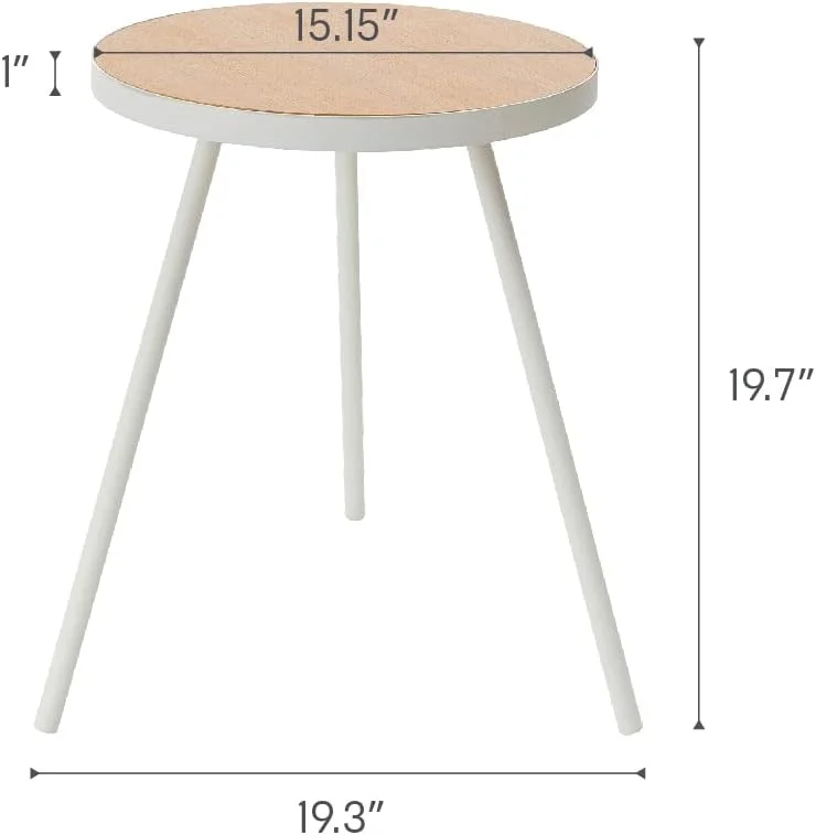 میز عسلی یامازاکی هوم، میز کنار تختی یا میز قهوه برای اتاق نشیمن یا اتاق خواب، میز شب پایه دار دایره ای کوچک مدرن، فولاد + چوب، حداقل مونتاژ مورد نیاز. میز عسلی یامازاکی هوم، میز کنار تختی یا میز قهوه برای اتاق نشیمن یا اتاق خواب، میز شب پایه دار دایره ای کوچک مدرن، فولاد + چوب، حداقل مونتاژ مورد نیاز.