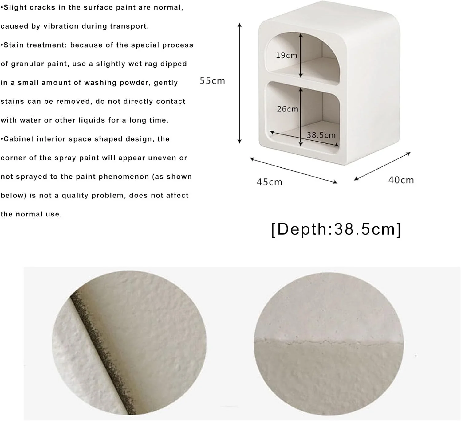 میز کنار تختی ZMNXAS مدل Cave، میز کنار تخت خواب مدرن و ساده، میز انتهایی با فضای ذخیره سازی باز برای خانه، لوازم جانبی اتاق خواب، دفتر، اتاق نشیمن میز کنار تختی ZMNXAS مدل Cave، میز کنار تخت خواب مدرن و ساده، میز انتهایی با فضای ذخیره سازی باز برای خانه، لوازم جانبی اتاق خواب، دفتر، اتاق نشیمن