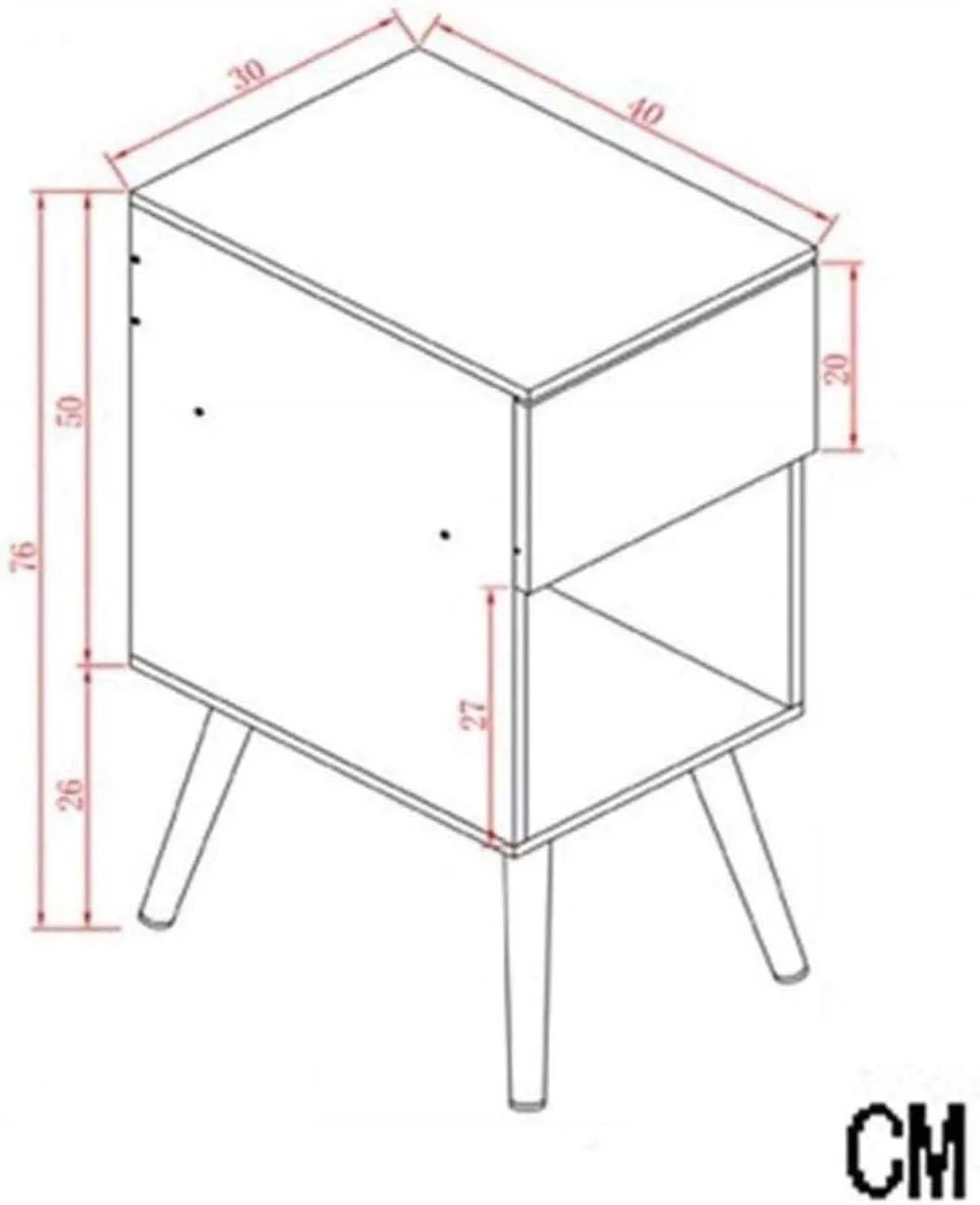 میز کنار تختی ZXM سفید مربع کوچک دارای کشو مناسب برای نگهداری کتاب، مجله، میز چای 40 * 30 * 60 سانتی متر میز کنار تختی ZXM سفید مربع کوچک دارای کشو مناسب برای نگهداری کتاب، مجله، میز چای 40 * 30 * 60 سانتی متر