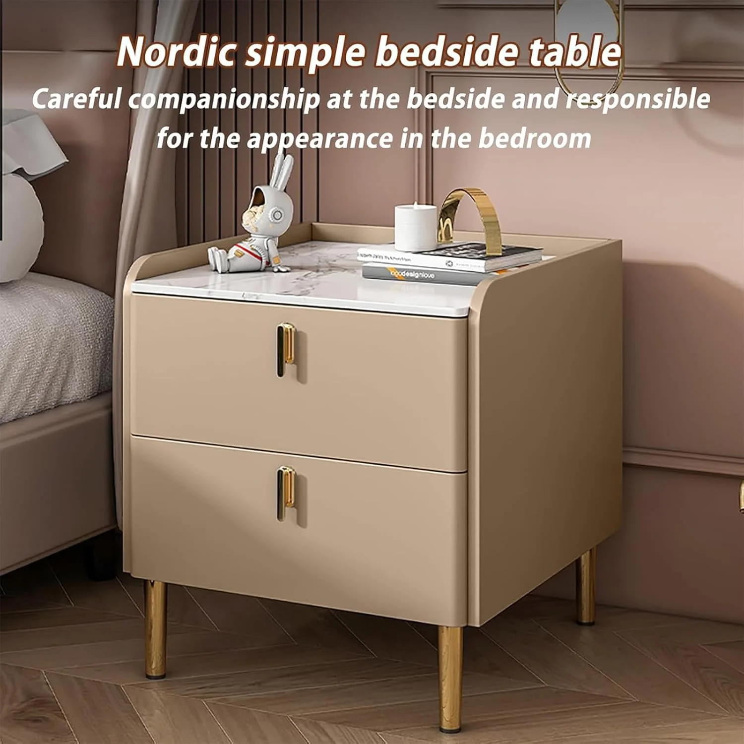 کابینت کنار تختی مدرن YXYKPPET با 2 کشو، کابینت فولادی برای اتاق نشیمن، اتاق خواب، مبلمان کنار تخت، شامپاین (رنگ) کابینت کنار تختی مدرن YXYKPPET با 2 کشو، کابینت فولادی برای اتاق نشیمن، اتاق خواب، مبلمان کنار تخت، شامپاین (رنگ)