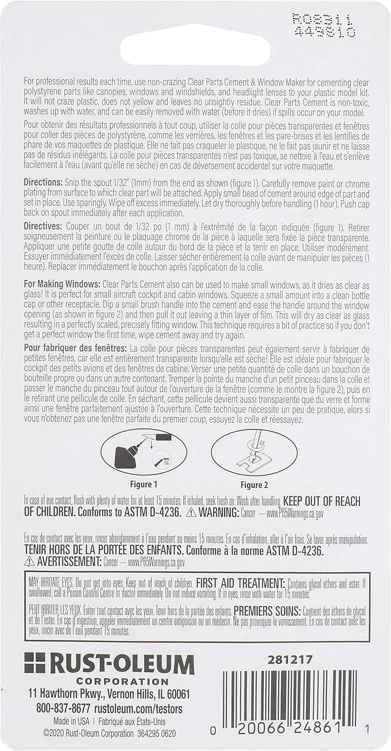 چسب قطعات شفاف تستورز - 30 میلی لیتر