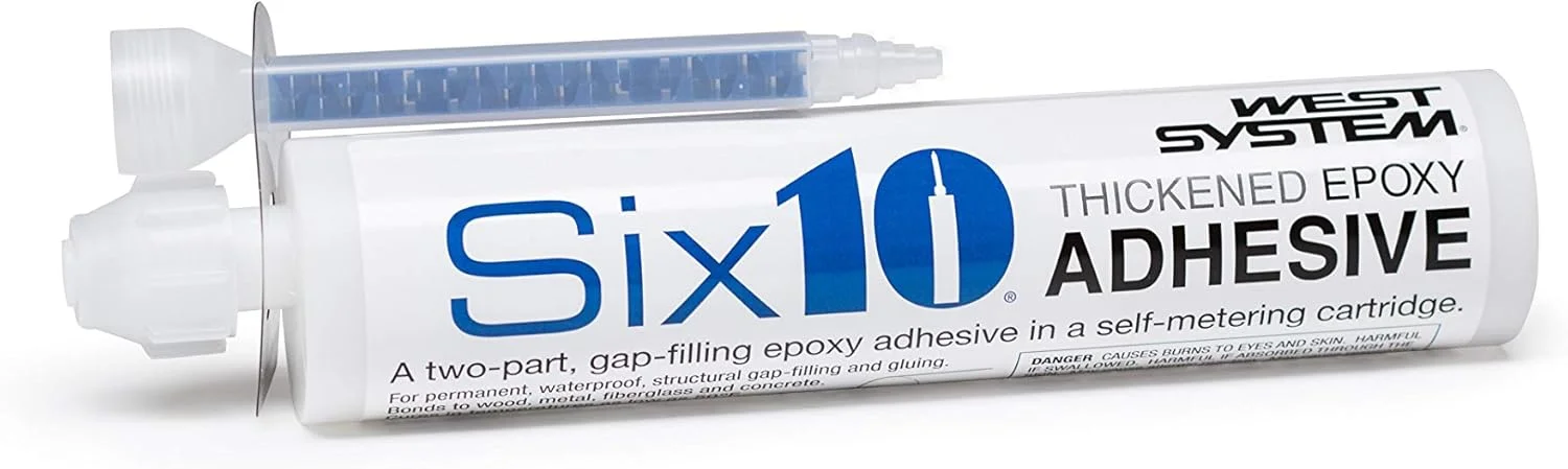 چسب اپوکسی کارتریجی وست سیستم Six10، 190 میلی لیتر - چسب فوق العاده قوی، ضد آب و مناسب برای کارهای سنگین برای چوب، فلز، پلاستیک، مبلمان فضای باز، قرنیز و سرامیک - چسب های بدون میخ برای تعمیرات DIY چسب اپوکسی کارتریجی وست سیستم Six10، 190 میلی لیتر - چسب فوق العاده قوی، ضد آب و مناسب برای کارهای سنگین برای چوب، فلز، پلاستیک، مبلمان فضای باز، قرنیز و سرامیک - چسب های بدون میخ برای تعمیرات DIY