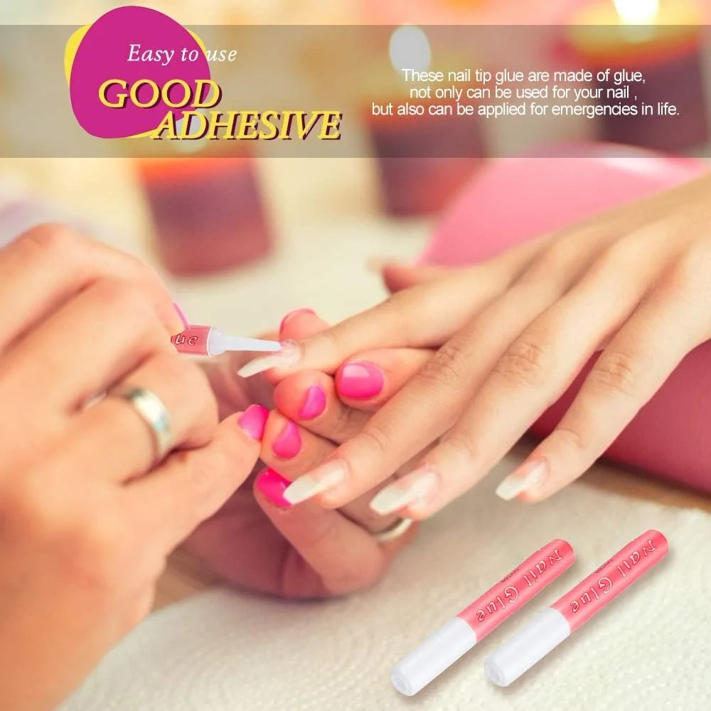 چسب ناخن SYOSI، 50 عدد، چسب فوق العاده قوی برای ناخن، مناسب برای طراحی ناخن DIY، چسب برای ناخن های اکریلیک، چسب ناخن برای ناخن مصنوعی (2 گرم در هر عدد)