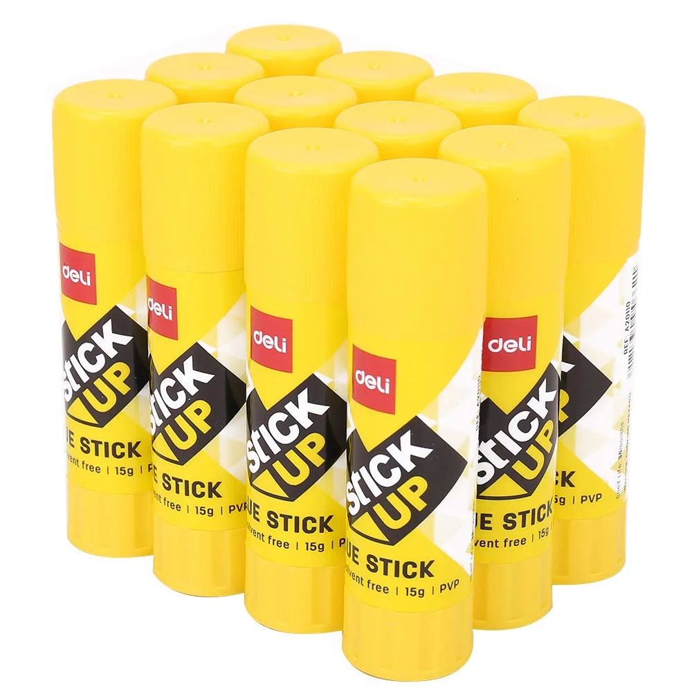 چسب ماتیکی قوی دلی، مناسب برای دفترچه دانش آموزی، کلاس، امور مالی اداری، لوازم التحریر دانش آموزی، لوازم التحریر اداری، ویژه، 1 بسته / 12 عدد