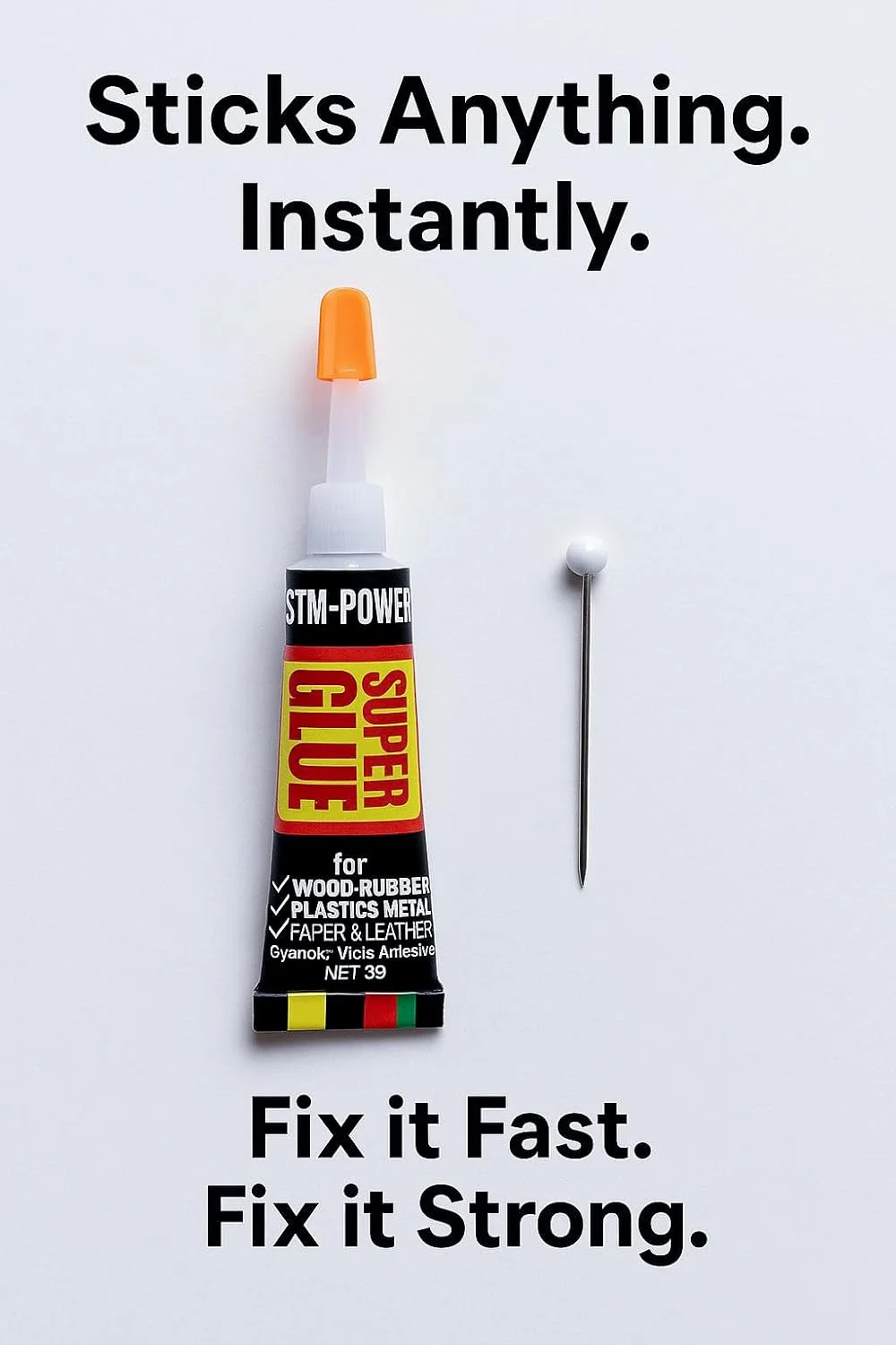 چسب قطره ای سوپر STM-Power 3 گرمی بسته 12 عددی