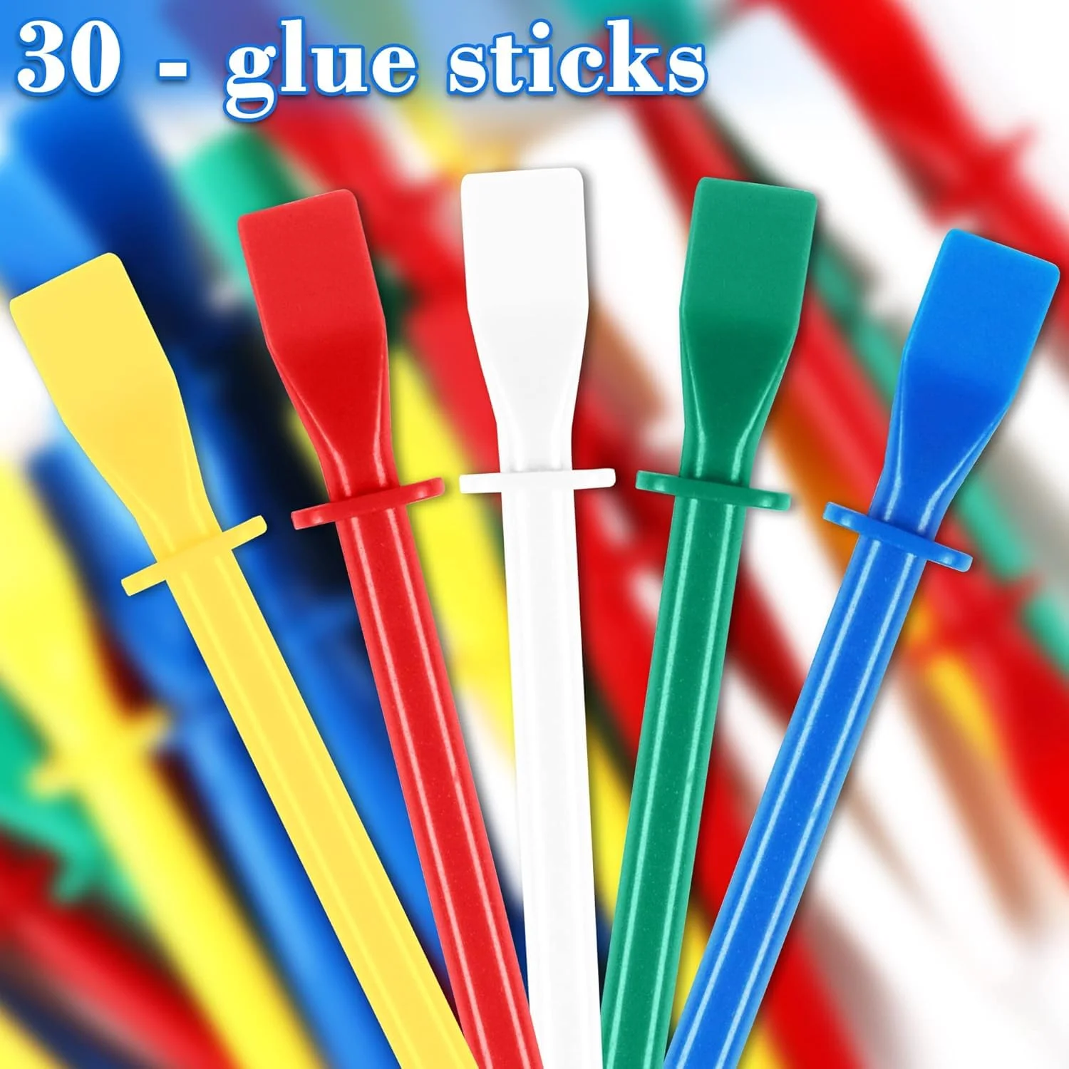 30 عدد پخش کننده چسب، چوب های رنگی پلی پروپیلن برای پخش یکنواخت چسب، کاردک های رنگ آمیزی برای ابزار کاردستی چرمی هنری DIY دست ساز