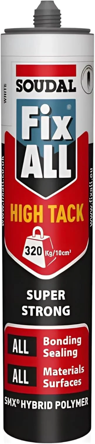 چسب فوق العاده قوی Soudal 101444 Fix All High Tack سفید