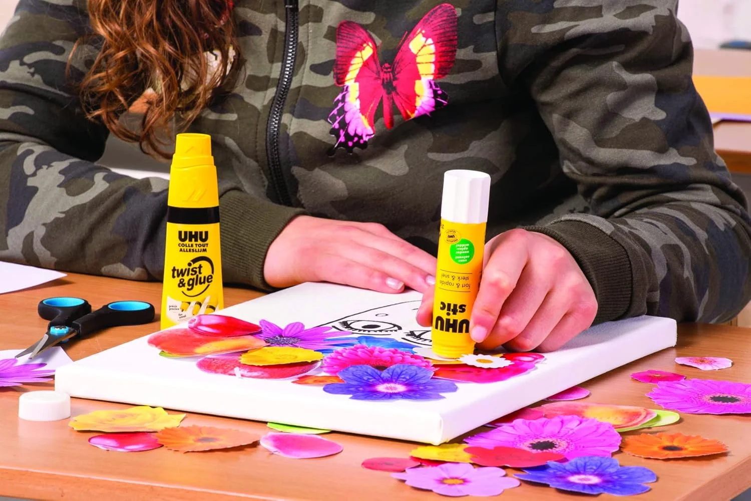 چسب ماتیکی استدلر اوهو، بدون حلال، قابل شستشو، درب پیچی، مناسب مدرسه، کاردستی، اسکرپ بوکینگ 2 عدد 40 گرمی سفید، 9U 99674