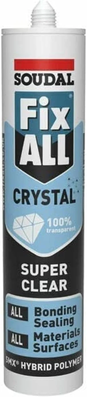 چسب سیلیکونی فوق شفاف سودال Fix All Crystal، 290 میلی لیتر، شفاف